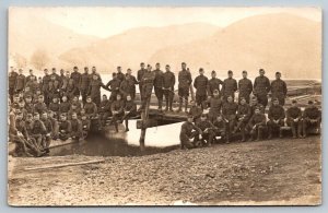 RPPC  WW1  US Army  4th Corps  Soldiers in France   Postcard