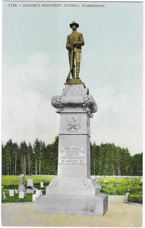 Soldier's Monument to the Valiant Sons of Olympia Washington