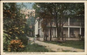 Valparaiso IN Sheridan Beach Hotel c1920 Postcard rpx