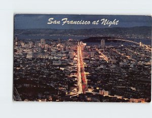 Postcard San Francisco at Night San Francisco California USA