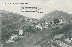 VINTAGE POSTCARD - GENOA: CRUCIFIESCHI-