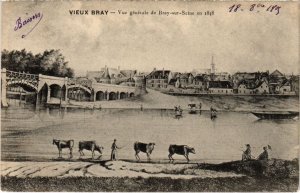 CPA BRAY-sur-SEINE Vue Generalle de Bray-sur-Seine en 1848 (1298766)