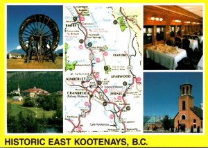 Canada British Columbia East Kootenays Multi View and Map