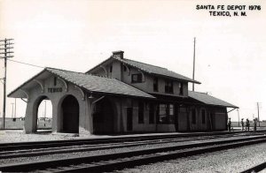 Santa Fe Depot Texico New Mexico Train Station Photo Vintage Postcard RR18