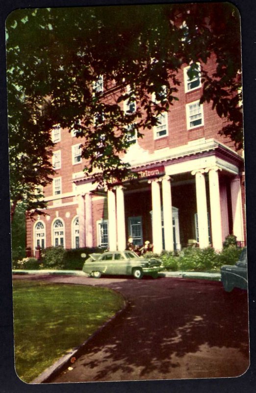 PEI Prince Edward Island CHARLOTTETOWN Hotel with old car ~ Kodachrome