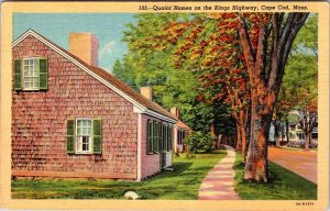 Postcard HOUSE SCENE Cape Cod Massachusetts MA AM6169