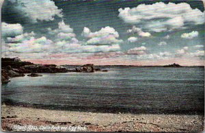Castle Rock and Egg Rock Nahant MA  Vintage Postcard R37