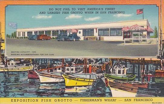 California San Francisco Exposition Fish Grotto Restaurant Curteich