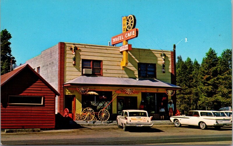 Postcard The Wheel Cafe in Chemult, Oregon~1813