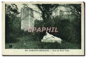 Postcard Old LAMALOU BATHS Tour small gingham