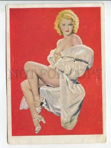 464503 Austria semi-nude blonde girl old postcard