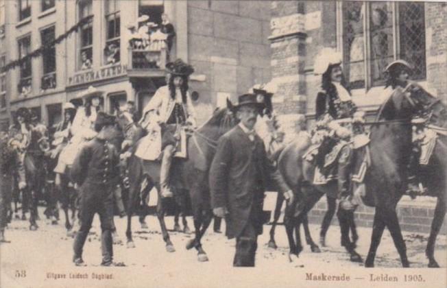 Netherlands Leiden Maskerade Parade 1905