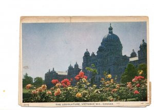 Letter Card, The Legislature, Victoria, British Columbia, Used 1954 Tourist Note