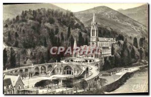 Old Postcard View of Lourdes Set on the Basilica