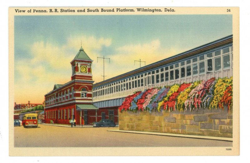 DE - Wilmington. Pennsylvania Railroad Station South-Bound Platform