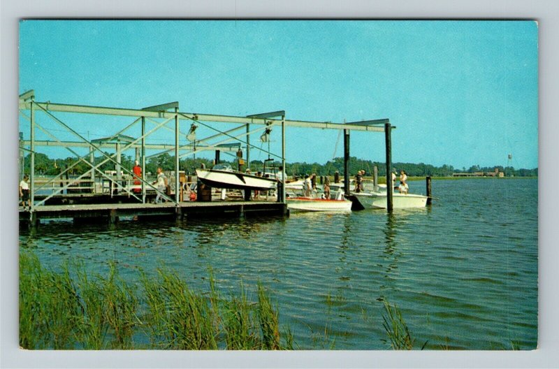 Brunswick Yacht Club Basin, Dock, Gas Pump, Boats, Chrome