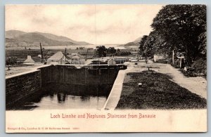 Loch Linnhe and Neptunes Staircase  Banavie  Scotland  UK  Postcard