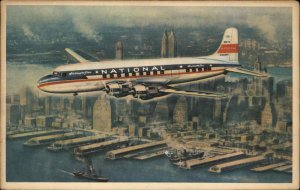 National Airlines Airplane The Star Luxury Flying Ad Advertising Vintage PC