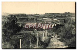 Old Postcard Aix en Provence Viaduct Cotton Red Arc Meyran