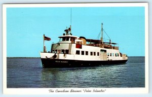 Canadian Ferry M.V. PELEE ISLANDER from Sandusky to Ontario c1960s Postcard