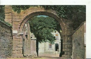 Northumberland Postcard - St Wilfreds Gate - Hexham - Ref 8990A