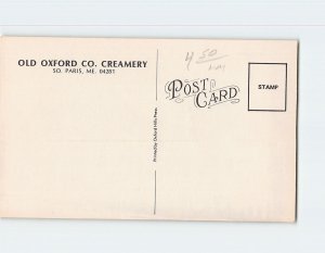 Postcard Old Oxford Co. Creamer, South Paris, Maine