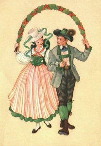 Vintage Postcard Salzkammergut Aussee Costume Ideas Design Maria Rehm Austria