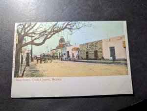Mint Mexico Postcard Main Street City of Juarez Mexican City