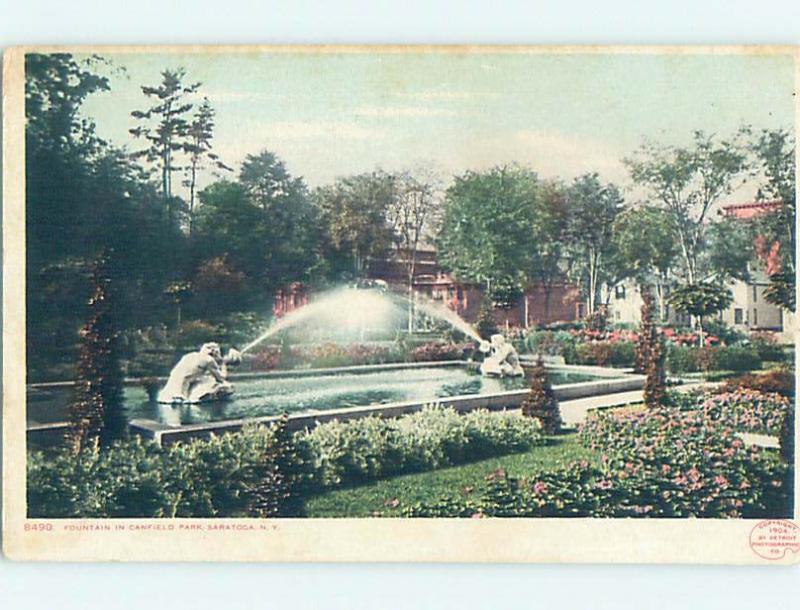 Divided-Back PARK SCENE Saratoga Springs New York NY H3415