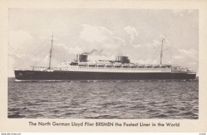 Ocean Liner BREMEN , 20-30s ; Norddeutscher Llyod Bremen
