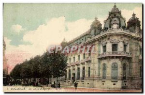 Old Postcard Toulouse The Caisse d'Epargne