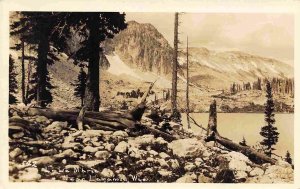 Lake Marie Laramie Wyoming 1931 RPPC Real Photo postcard