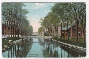 Bates Canal Lewiston Maine 1909 postcard