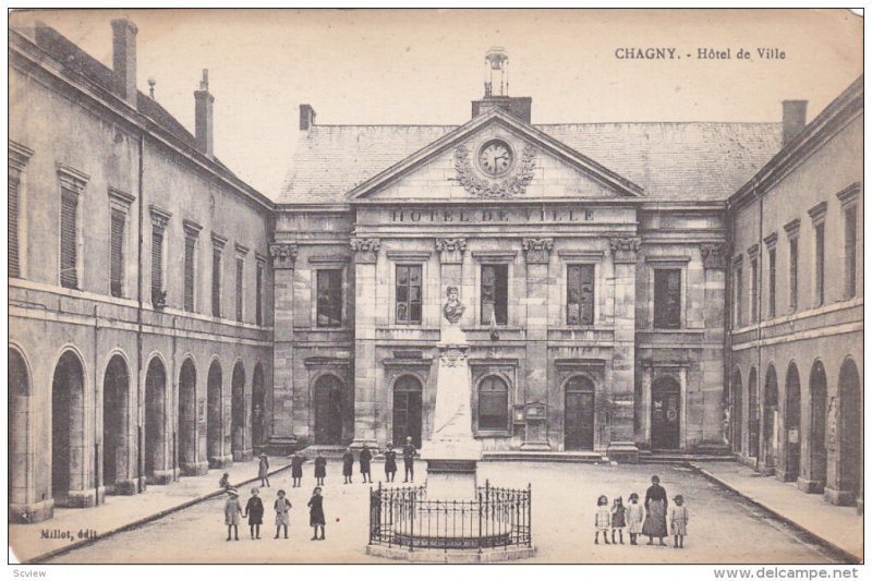 CHAGNY, Saone Et Loire, France, 1900-1910's; Hotel De Ville
