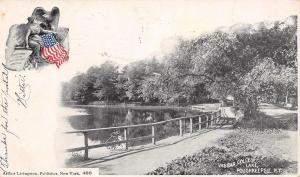 Poughkeepsie NY~Vassar College Lake~Fenced Walk Around~Arthur Livingston~1903