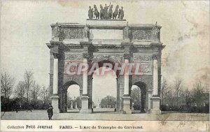 Postcard The Old Paris Arc de Triomphe du Carrousel