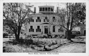 G64/ Edenton North Carolina Postcard 1946 Hayes House Residence