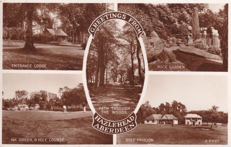 Greetings From Hazlehead Aberdeen Golf Course Postcard