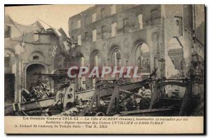 Old Postcard Militaria Great War 1914 15 The City of Albert factories inside ...