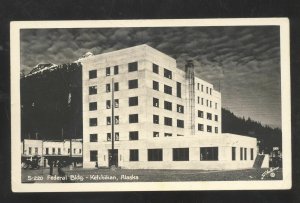 RPPC KETCHIKAN ALASKA FEDERAL BUILDING VINTAGE REAL PHOTO POSTCARD