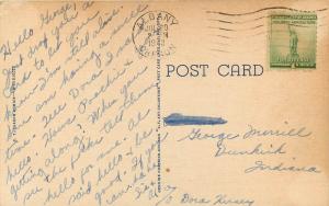 Wish I Was A Dog, Risque Comic Linen Postcard. Man Looking At Undressed Girl 