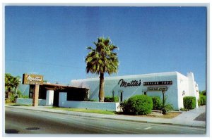 c1950's Matta's Mexican Food Roadside Palm Tree Mesa Arizona AZ Vintage Postcard