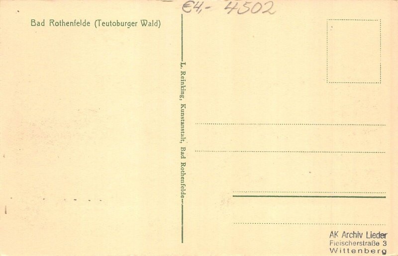 Germany Bad Rothenfelde Badehaus vintage postcard