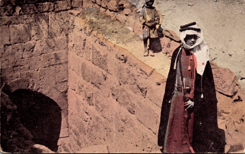 Palestine Jerusalem Valley Of Jehosafat Entrance To The Virgin's Fountain