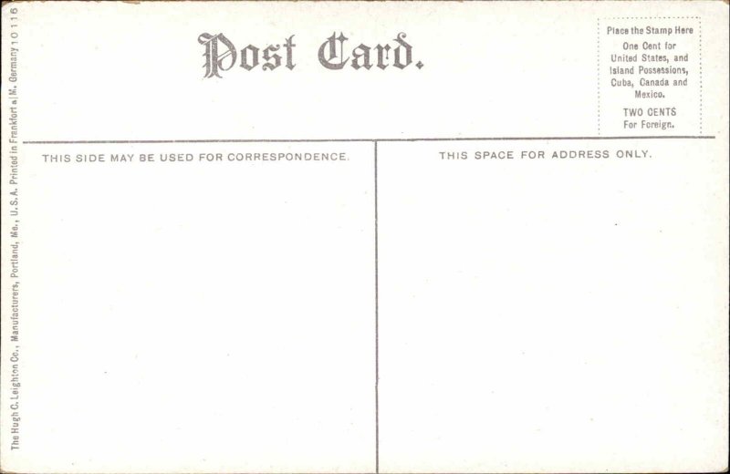 NORTH HAVEN ME Goose Rock Lighthouse c1910 Postcard