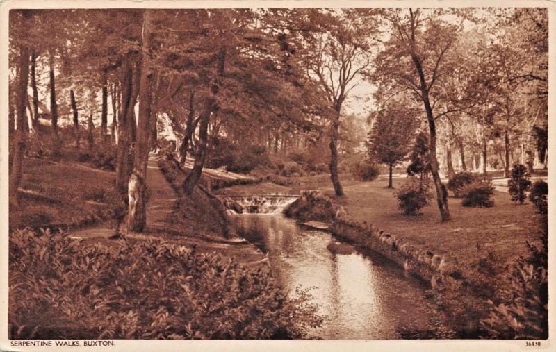 BUXTON ENGLAND~SERPENTINE WALKS PHOTO POSTCARD