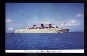 LS3607 - UK Liner - Furness Line - Queen of Burmuda - postcard