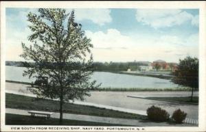 Portsmouth NH South From Receiving Ship Navy Yard c1920 Postcard