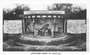 St Louis Missouri~Chimpanzee Arena St Louis Zoo~1949 Postcard