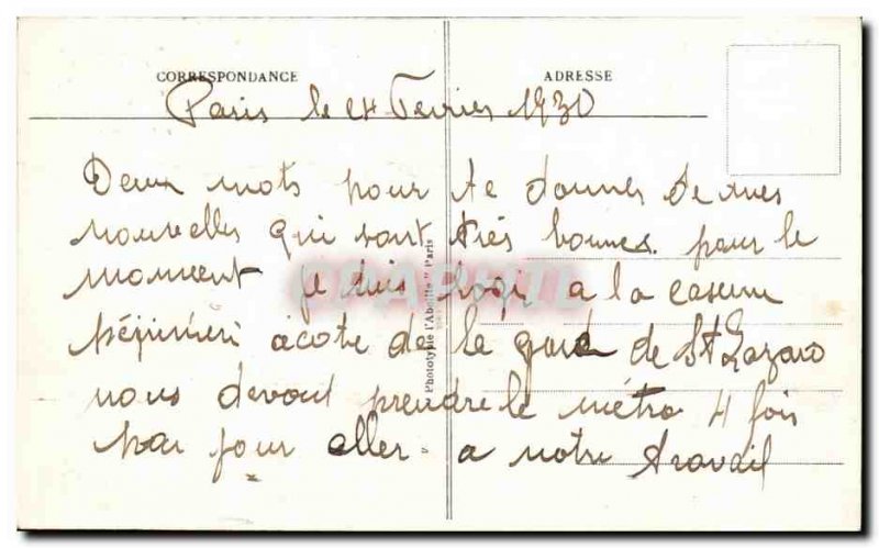 Old Postcard Paris Arc de Triomphe in the & # 39Etoile